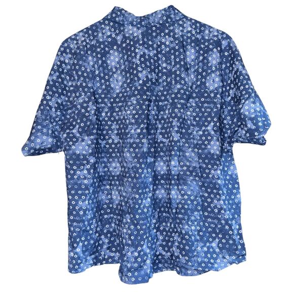 NWT Style & Co Long Crop Button Up Shirt Women's 2X Tie Front Vacation Beach - Picture 4 of 7